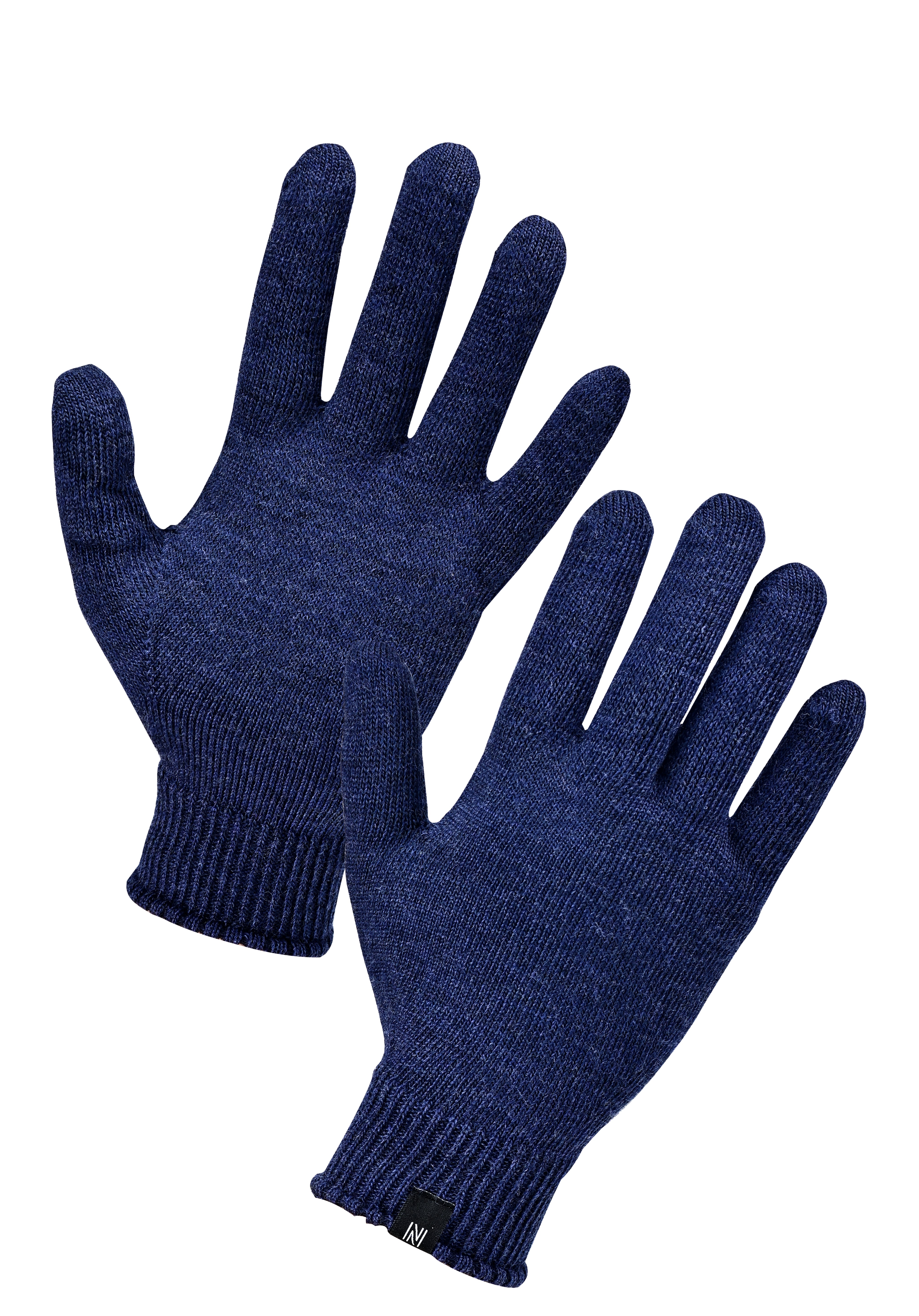 Winter Set %70 Merino Yünü Termal Bere Boyunluk ve Eldiven 3'lü Kış Seti - Lacivert