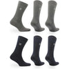 BRODY Günlük Konforlu Pamuklu Çorap 6'lı Paket Antrasit/Lacivert
