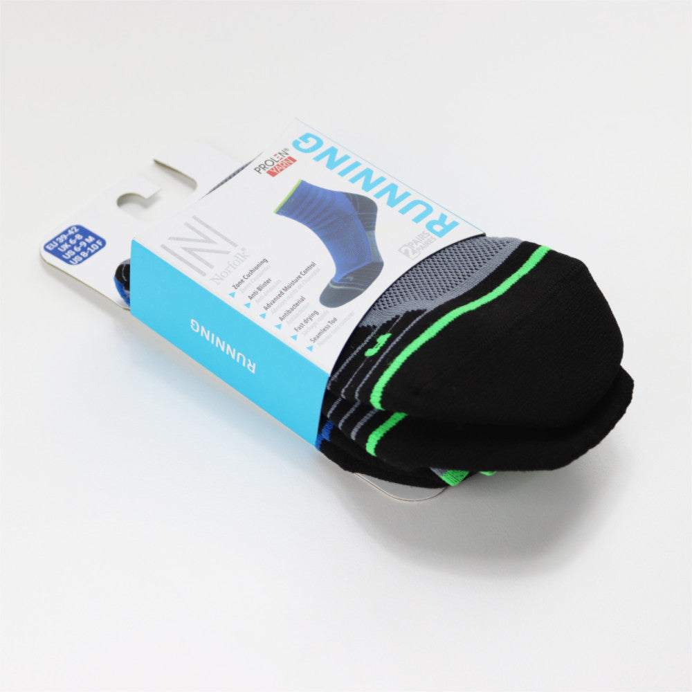 CHEETAH Koşu Spor Performans ve Antreman Çorabı Siyah 2'li Paket