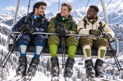 Courchevel Merino Yünü Hafif Kayak Çorabı - Yeşil
