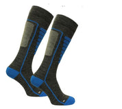 Courchevel Merinos Yünü Hafif Kayak Çorabı Mavi