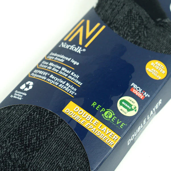 Donatello PROLEN® ve Merinos Yünü Çift Katmanlı Yürüyüş Çorabı Siyah