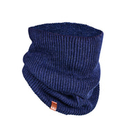 Winter Set %70 Merino Yünü Termal Bere Boyunluk ve Eldiven 3'lü Kış Seti - Lacivert