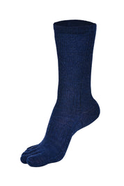 BRUGES Merino Yünlü Mantar ve Koku Önler Parmaklı Çorap 1 Çift Paket Lacivert