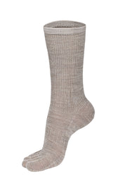 BRUGES Merino Yünlü Mantar ve Koku Önler Parmaklı Çorap 1 Çift Paket Krem