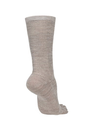 BRUGES Merino Yünlü Mantar ve Koku Önler Parmaklı Çorap 1 Çift Paket Krem