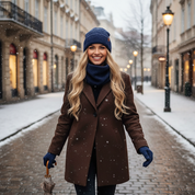 Winter Set %70 Merino Yünü Termal Bere ve Eldiven 2'li Kış Seti - Lacivert