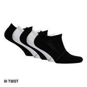 Fresh N-Twist Premium Bambu ve Pamuklu Günlük Spor Çorap Siyah/Beyaz 5 Çift - Kraft Kutu