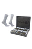 Monaco Gri Premium Lüks Kaşmir Günlük Çorap Hediye Kutusu 6'lı Paket
