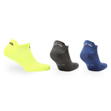 IZZY Multi-Sport Ultra Hafif Düşük Kesim Çorap 3'lü Paket Sarı/Gri/Lacivert