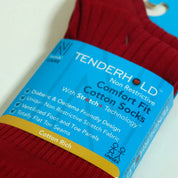 JOSEPH Comfort Fit Tenderhold Pamuklu Diyabet Çorabı 2'li Paket Ateş Kırmızı