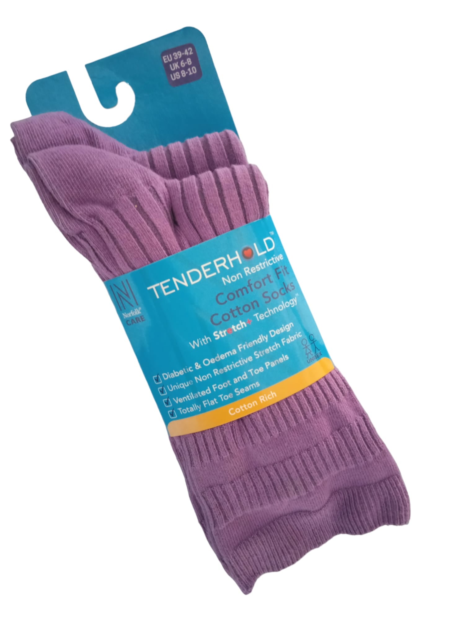 JOSEPH Comfort Fit Tenderhold Pamuklu Diyabet Çorabı 2'li Paket Menekşe