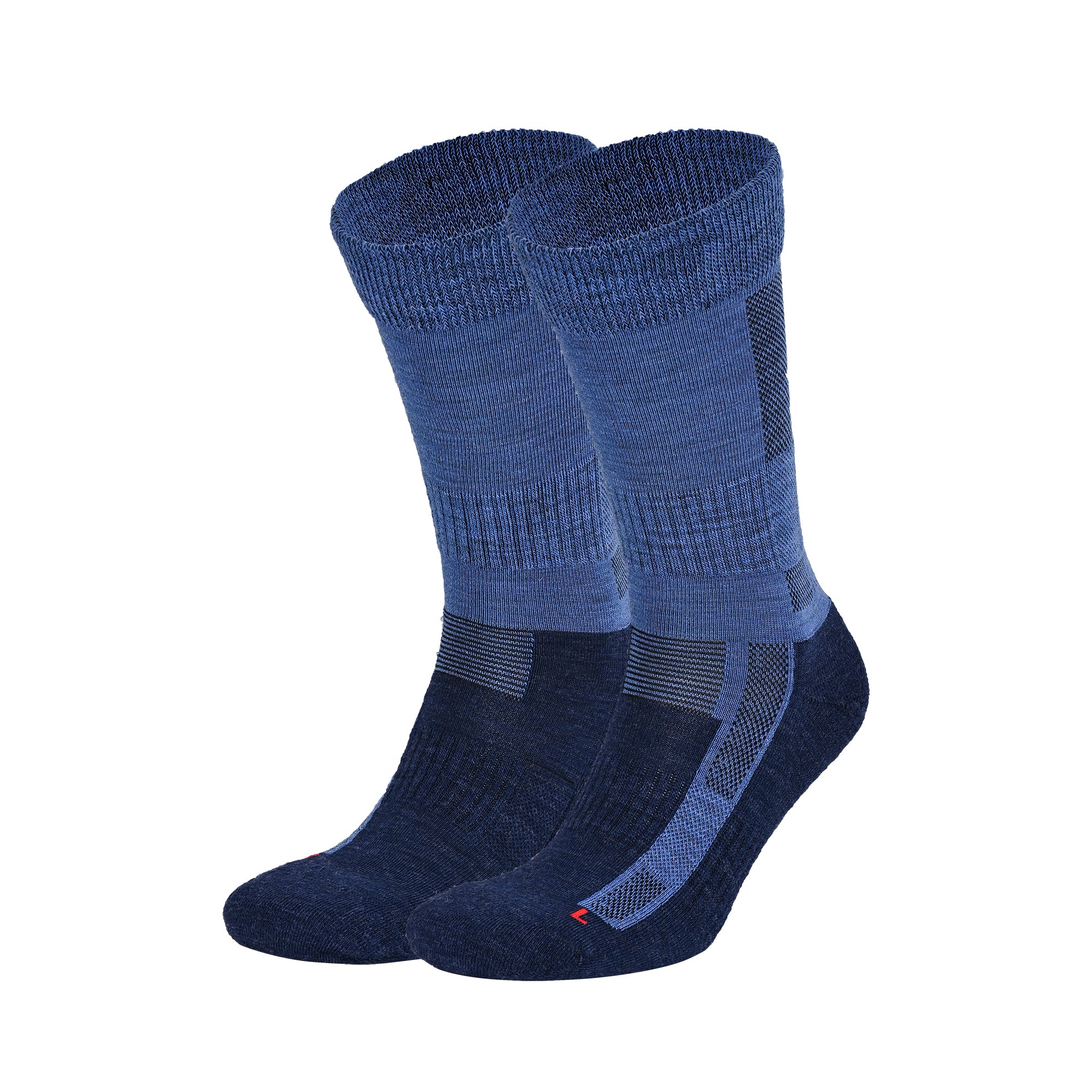 LEONARDO Merino Yünü Outdoor Yürüyüş Çorabı 2'li Paket Lacivert