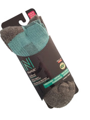 Leonardo QTR Merinos Yünü Yastıklamalı Bisiklet/Yürüyüş Çorabı 2'li Paket Mor/Mavi