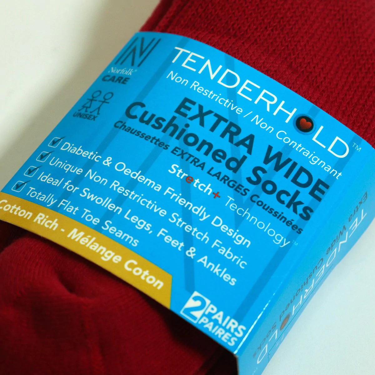 Lima Stretch+ Teknolojili Diyabet ve Ödem Dostu Sağlık Çorabı Kırmızı