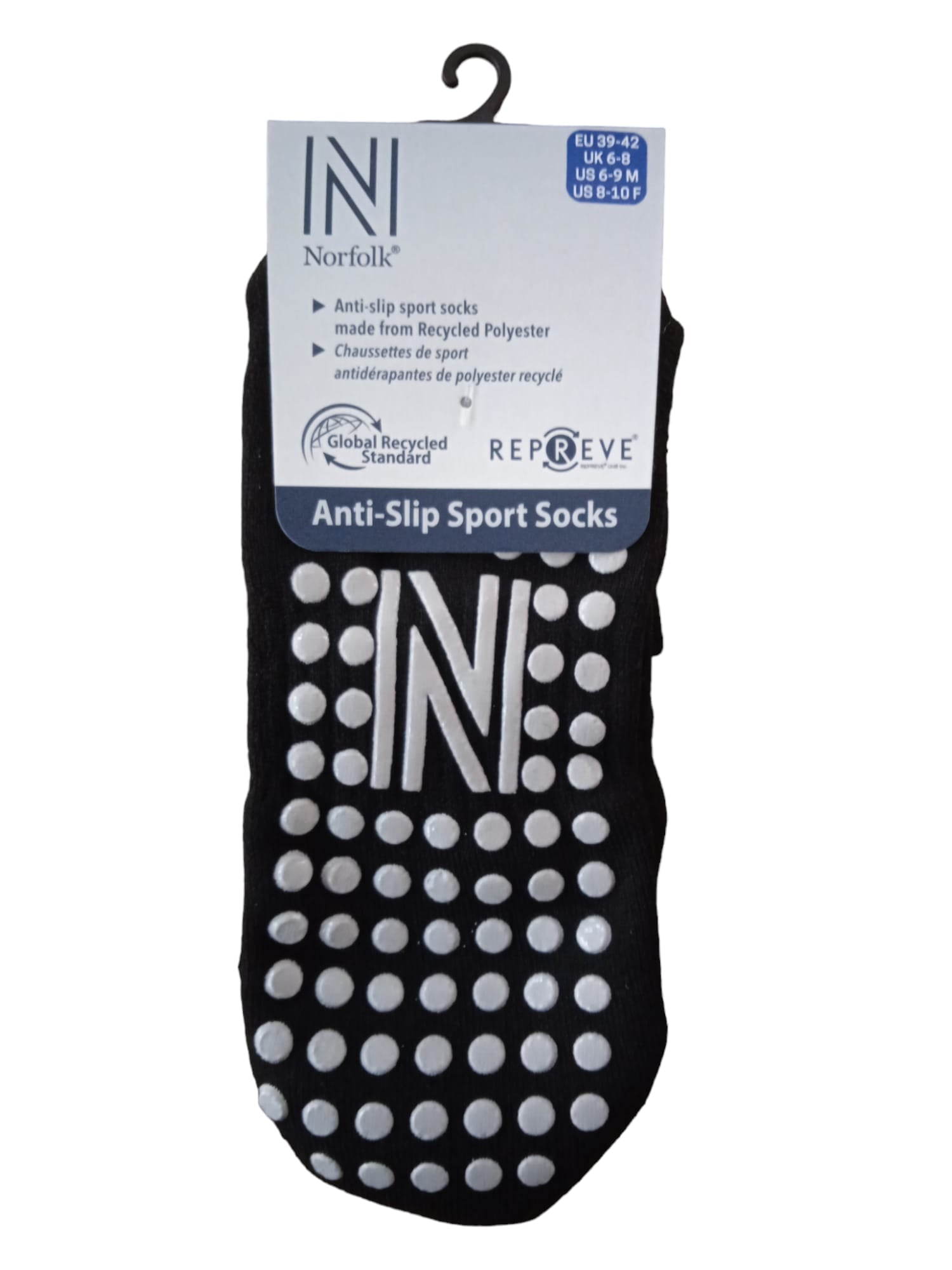 Lizard QTR Multi-Sport Siyah Kısa Kesim Kaydırmaz Tabanlı Spor Çorabı