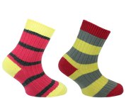 Mario Günlük Çocuk Çorabı 2'li Paket Sarı/Kırmızı