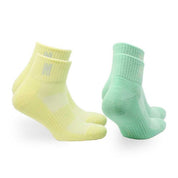Montreal Ekstra Yastıklamalı Pamuk Günlük Spor Çorabı 2'li Paket Sarı/Yeşil