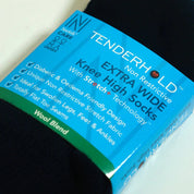 Morgan Stretch+ Teknolojisine Sahip Yün - Ekstra Geniş Diz Altı Ödem Çorabı Lacivert