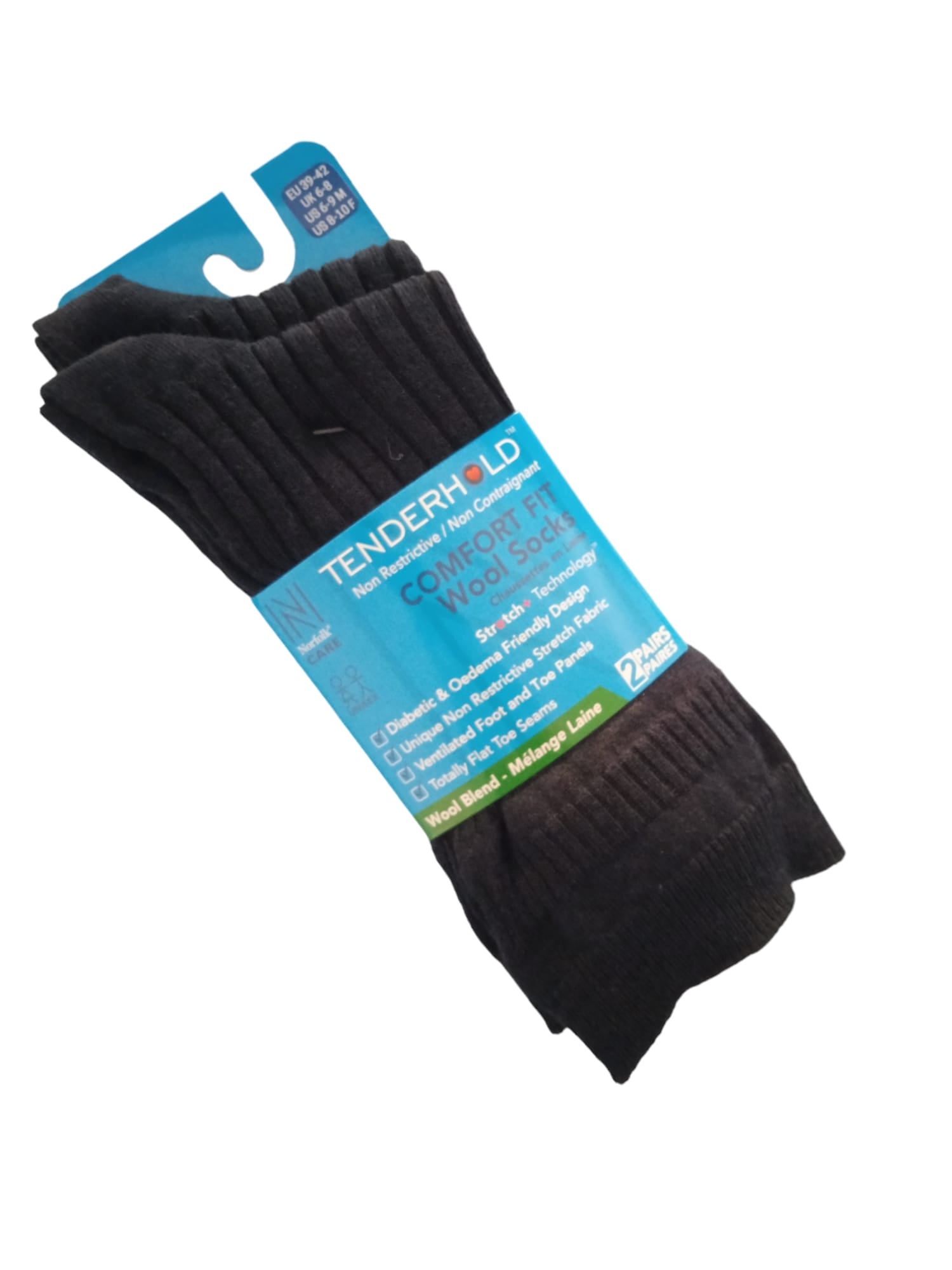 OSCAR Stretch+ Teknolojisine Sahip Yün Diyabet Dostu Çorap 2 Çift Paket Lacivert