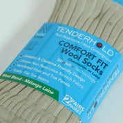 OSCAR Stretch+ Teknolojisine Sahip Yün Diyabet Dostu Çorap 2 Çift Paket Krem