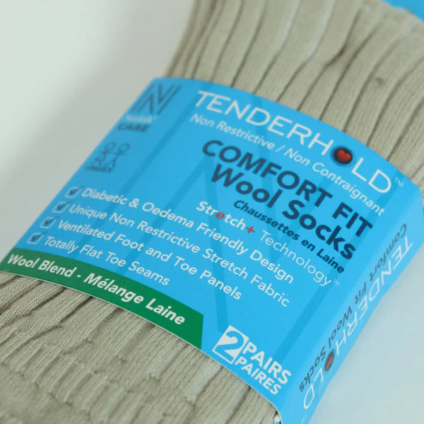 OSCAR Stretch+ Teknolojisine Sahip Yün Diyabet Dostu Çorap 2 Çift Paket Krem