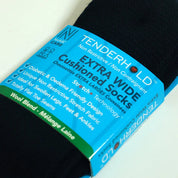 PETER Yün Stretch+ Teknolojisine Sahip Tam Yastıklı Ekstra Genişleyen Çorap 2 Çift Paket Siyah