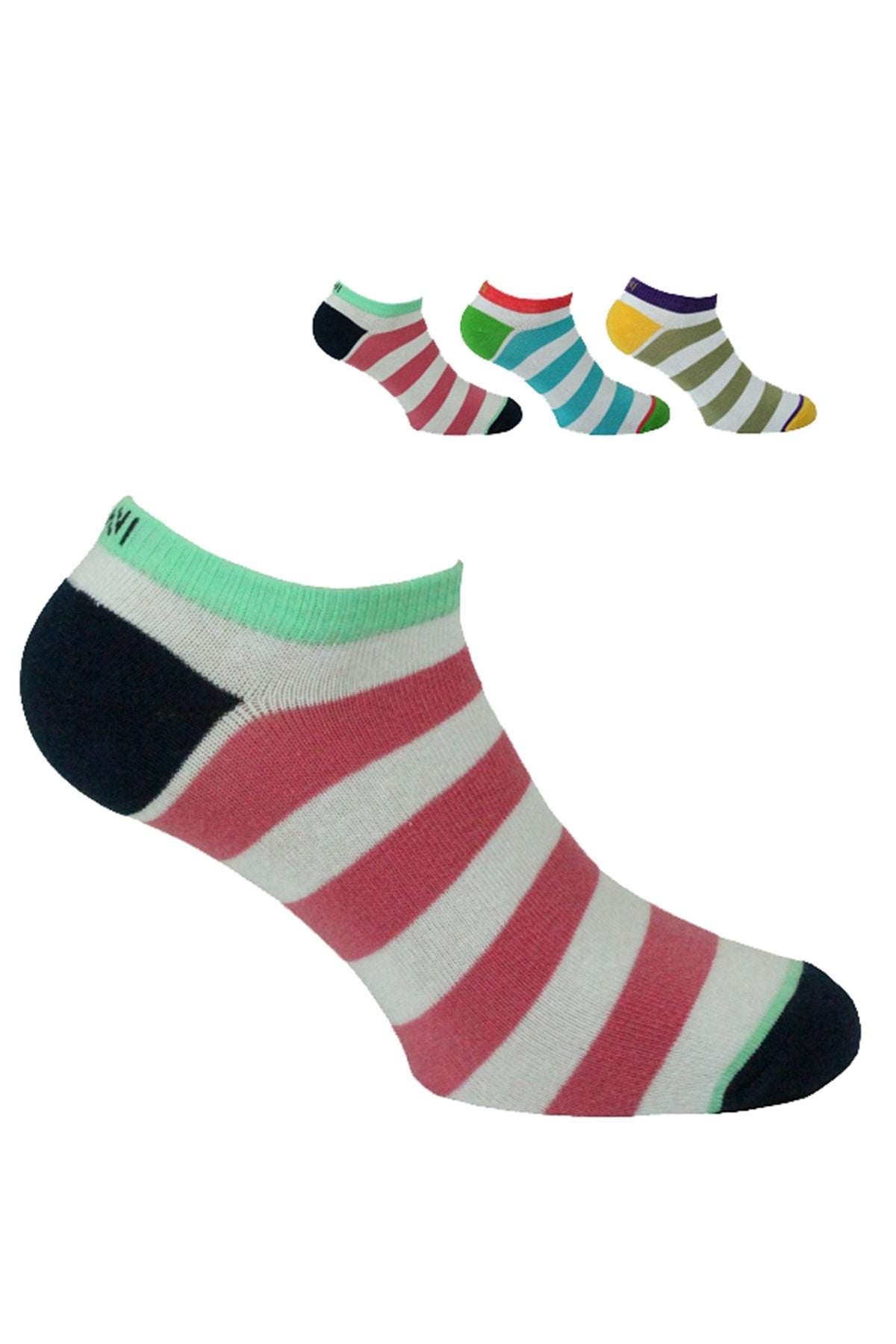 Sylvester %80 Pamuklu Günlük Çocuk Çorabı 3'lü Paket Pembe/Mavi/Yeşil