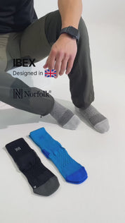 IBEX Yastıklı Outdoor Yürüyüş Çorabı Mavi 1 Çift