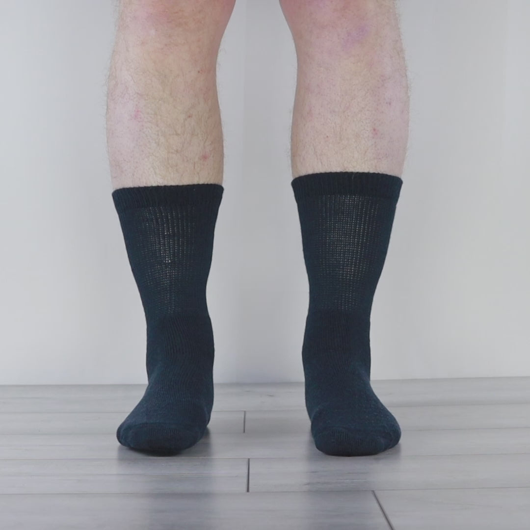 PETER Yün Stretch+ Teknolojisine Sahip Tam Yastıklı Ekstra Genişleyen Çorap 2 Çift Paket Krem