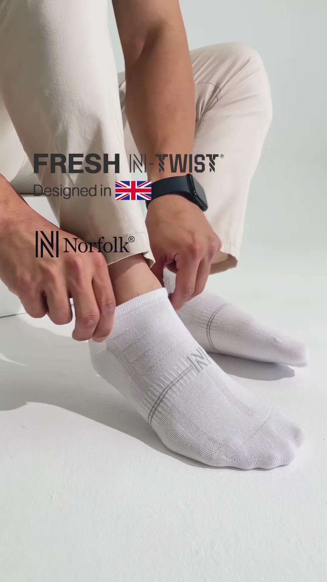 Fresh N-Twist Premium Bambu ve Pamuklu Günlük Spor Çorap Gri 5 Çift - Kraft Kutu