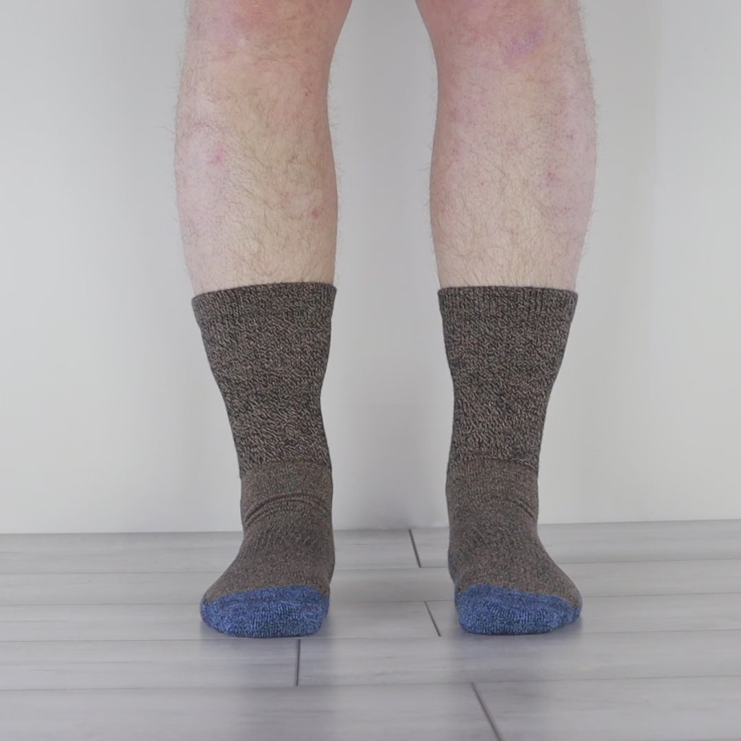 Alfie Minderli Diyabet Ve Ödem Dostu Günlük/yürüyüş Çorabı Kahverengi