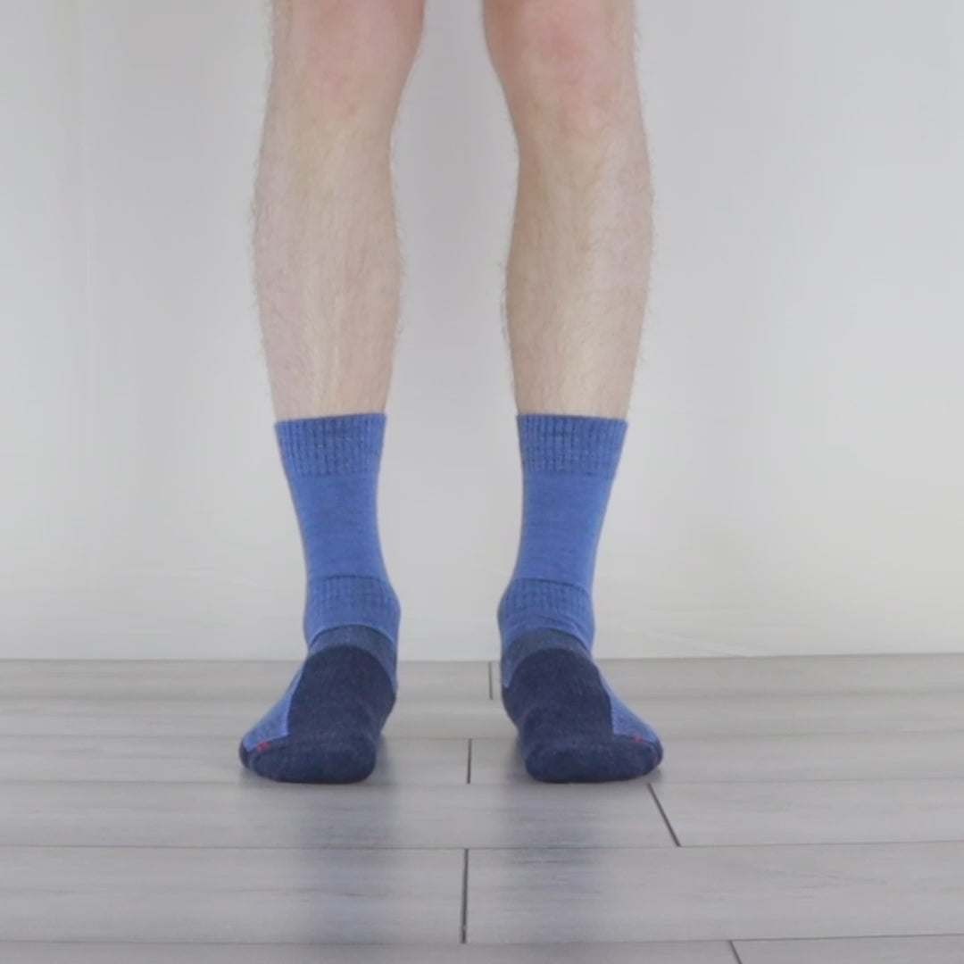 LEONARDO Merino Yünü Outdoor Yürüyüş Çorabı 2'li Paket Gri