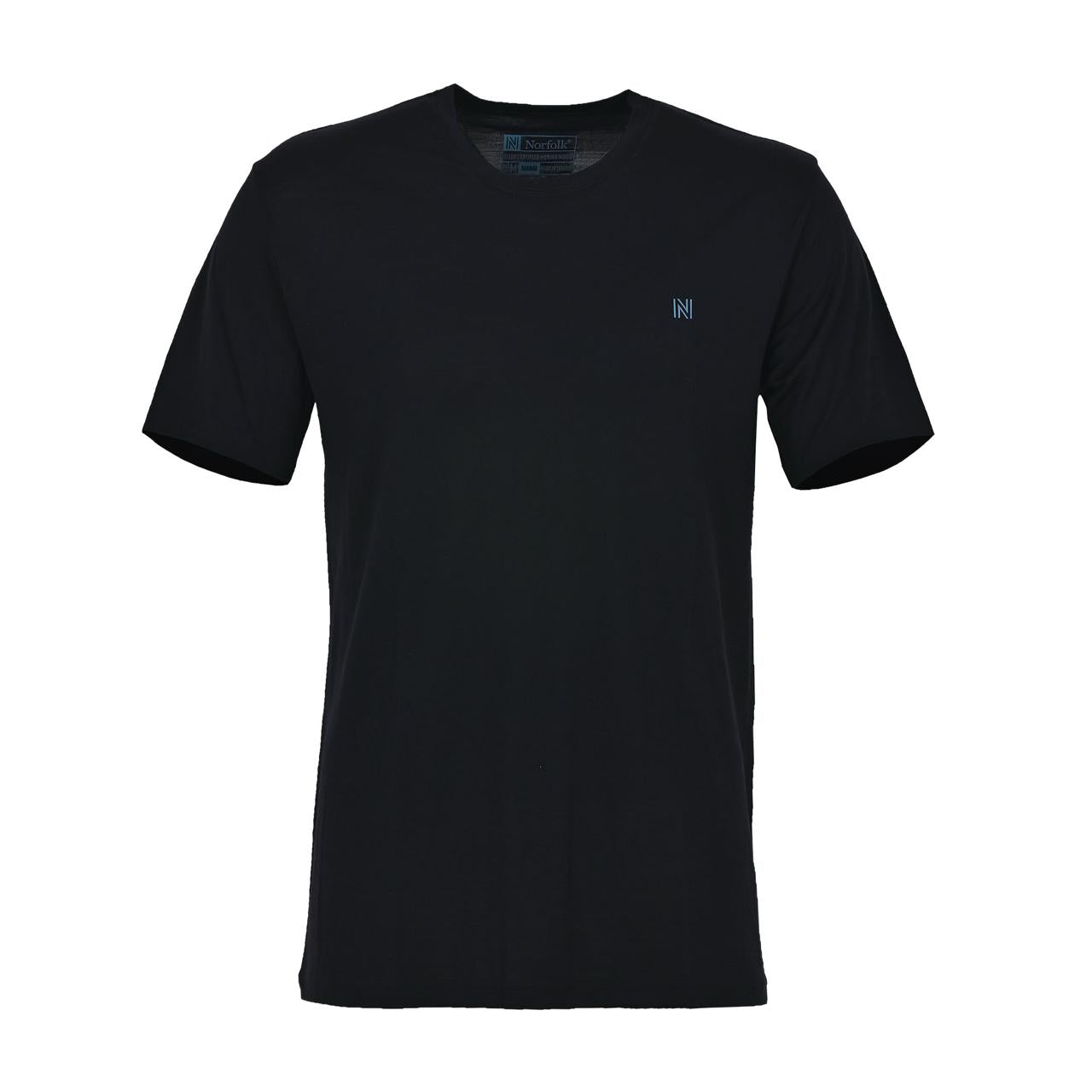 RAGNAR Organik Non-Mulesed %100 Merino Yünü T-Shirt - Siyah