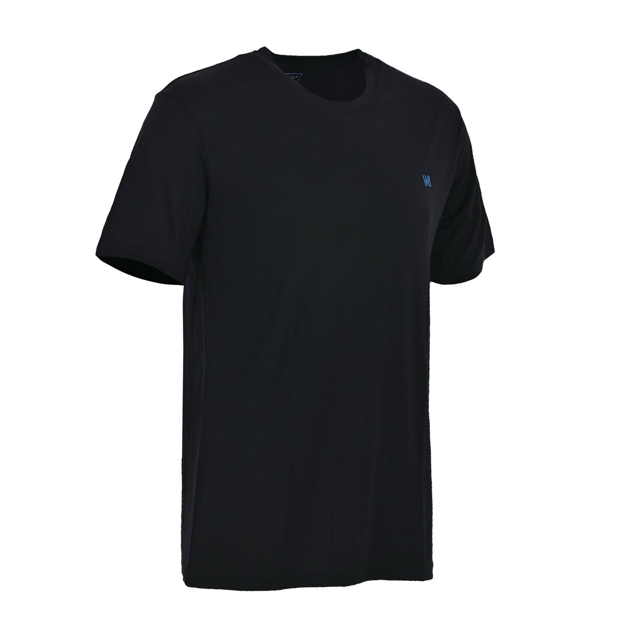 RAGNAR Organik Non-Mulesed %100 Merino Yünü T-Shirt - Siyah