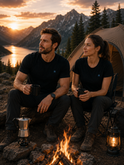RAGNAR Organik Non-Mulesed %100 Merino Yünü T-Shirt - Siyah
