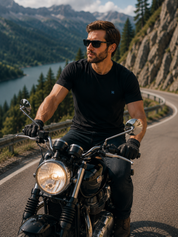 RAGNAR Organik Non-Mulesed %100 Merino Yünü T-Shirt - Siyah