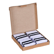 RETRO N-TWIST Bambu ve Pamuklu Günlük Çorap Beyaz 4 Çift - Kraft Kutu