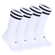 RETRO N-TWIST Bambu ve Pamuklu Günlük Çorap Beyaz 4 Çift - Kraft Kutu