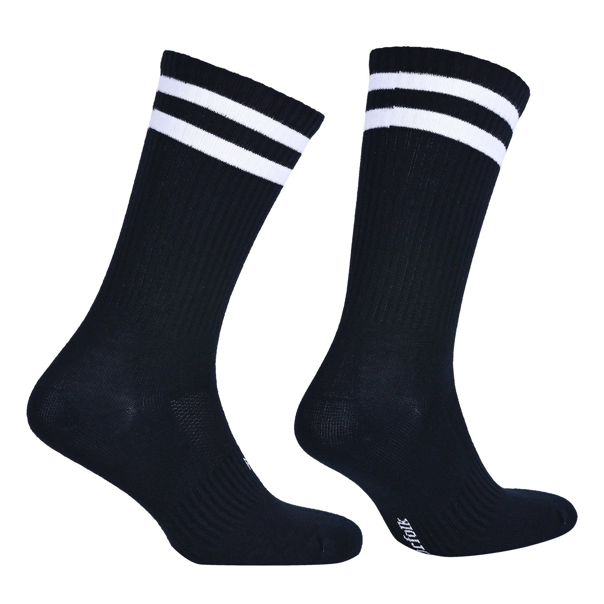 RETRO N-TWIST Bambu ve Pamuklu Günlük Çorap Siyah/Beyaz 4 Çift - Kraft Kutu