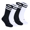 RETRO N-TWIST Bambu ve Pamuklu Günlük Çorap Siyah/Beyaz 4 Çift - Kraft Kutu