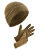 DAPHNE Alpaka Yün Bere ve Eldiven Seti (Kahverengi)