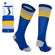 SEVILLA Gelişmiş Nem Kontrollü Light Compression Profesyonel Koşu Çorabı - Lacivert/Sarı