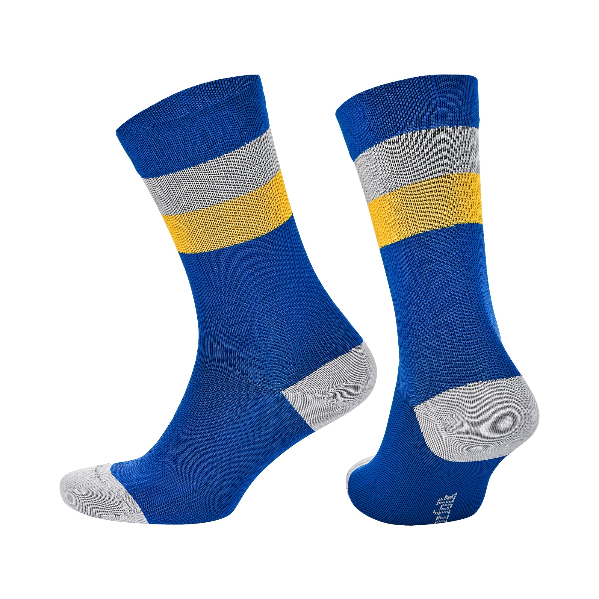 SEVILLA Crew Gelişmiş Nem Kontrollü Light Compression Profesyonel Koşu Çorabı - Lacivert/Sarı