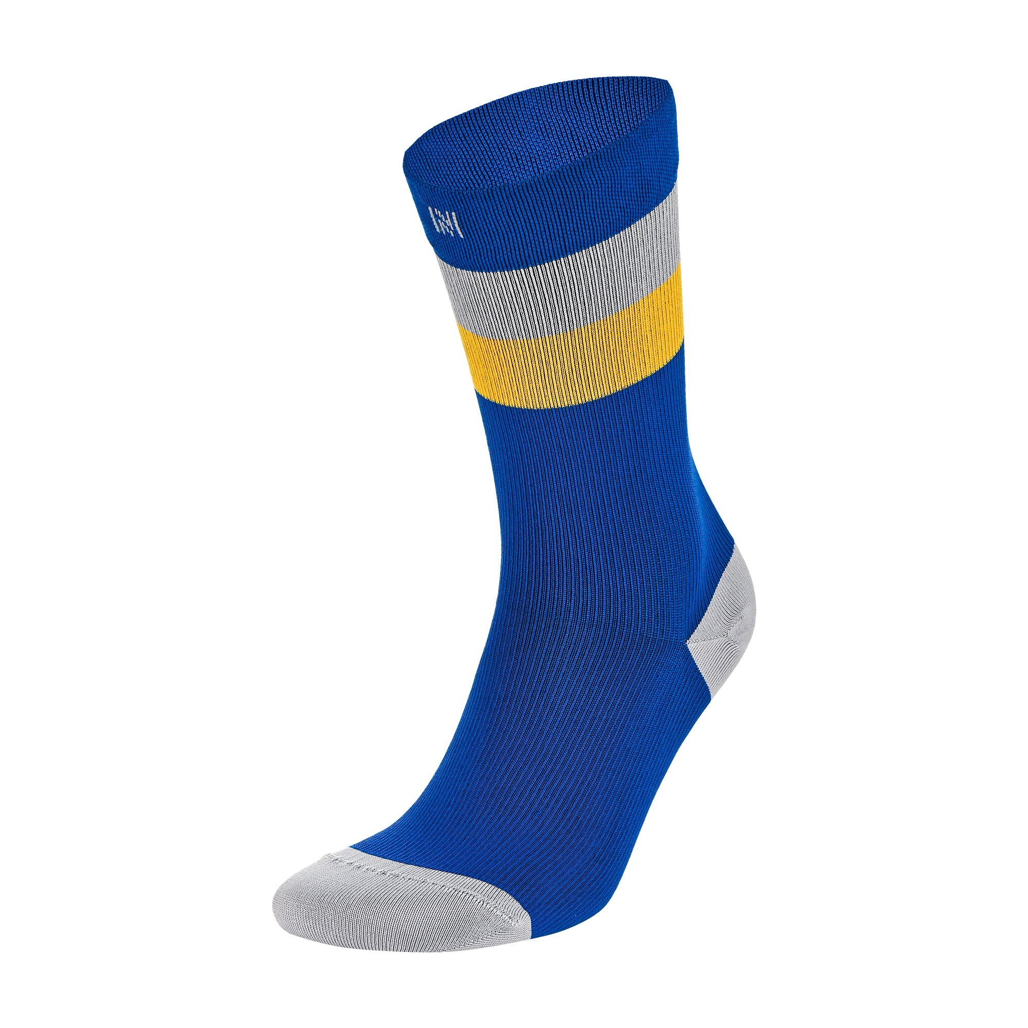 SEVILLA Crew Gelişmiş Nem Kontrollü Light Compression Profesyonel Koşu Çorabı - Lacivert/Sarı