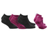 SHELDON LC Düşük Kesim Merino Yünü Outdoor Yürüyüş Çorapları 4'lü Paket Magenta/Siyah