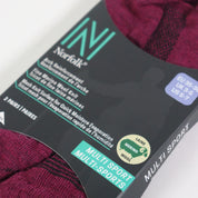 SHELDON LC Düşük Kesim Merino Yünü Outdoor Yürüyüş Çorapları 2'li Paket Magenta