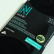 SHELDON LC Düşük Kesim Merino Yünü Outdoor Yürüyüş Çorapları 2'li Paket Siyah