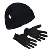 Winter Set %70 Merino Yünü Termal Bere ve Eldiven 2'li Kış Seti - Siyah