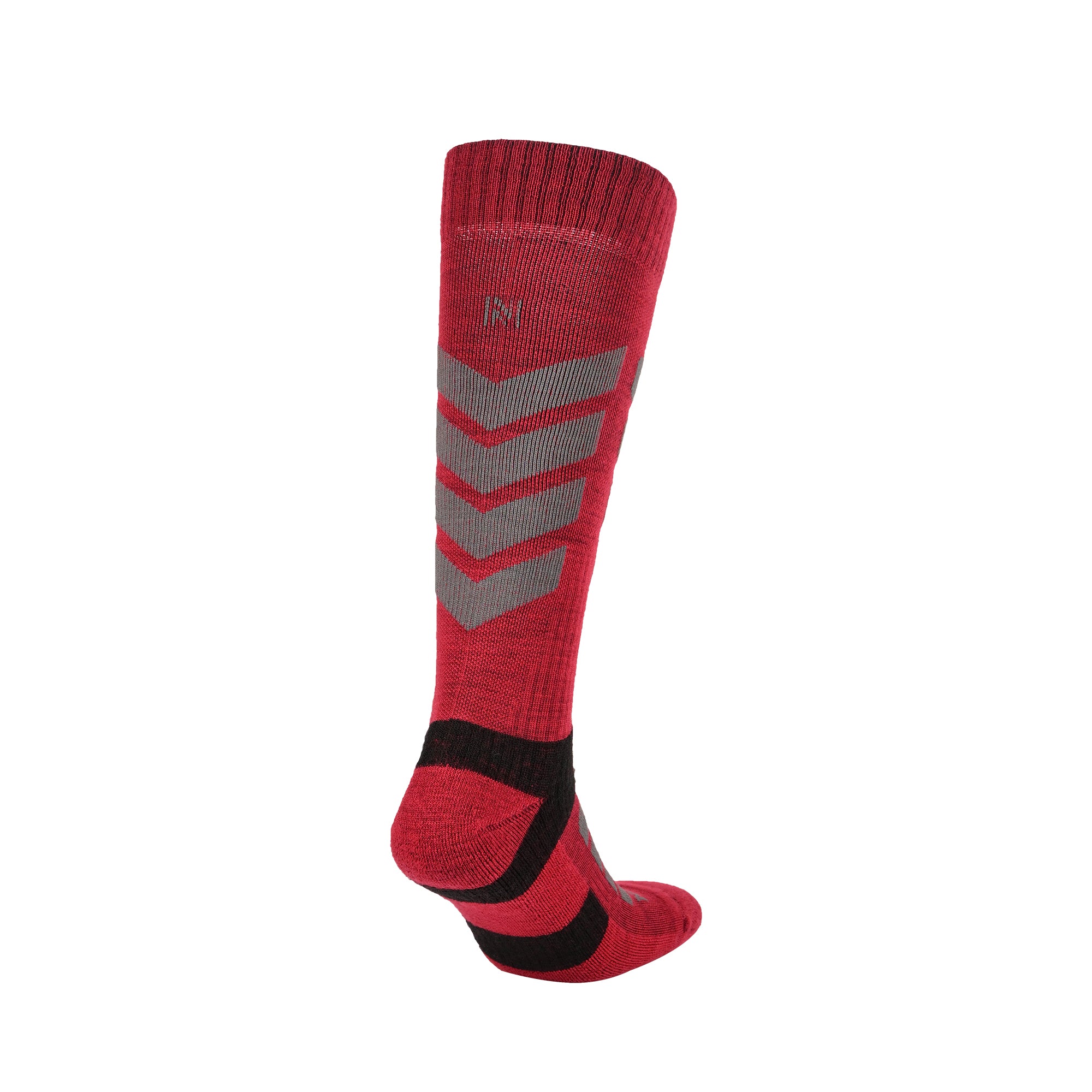 Snowbird %50 Merino Yünlü, Kramp Önleyici Kompresyon Kayak ve Snowboard Çorabı - Kırmızı